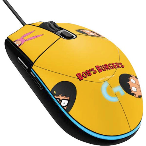 Bobs Burgers Stare G203 Prodigy RGB Wired Gaming Mouse Skin