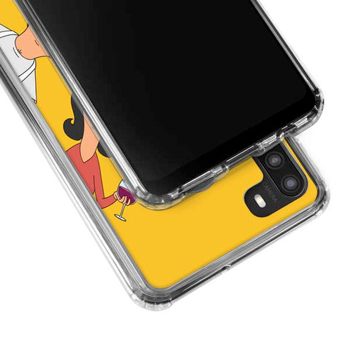 Bobs Burgers Stare Galaxy A21 Clear Case