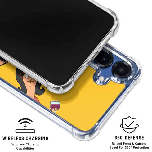 Bobs Burgers Stare Galaxy S25 Plus Clear Case