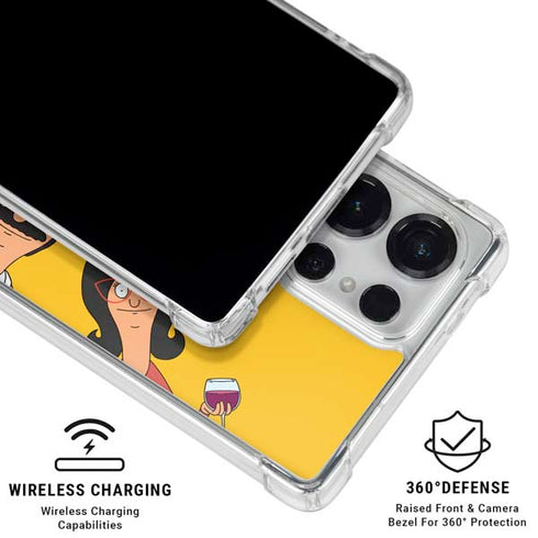 Bobs Burgers Stare Galaxy S25 Ultra Clear Case