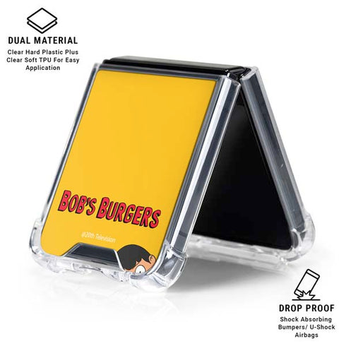 Bobs Burgers Stare Galaxy Z Flip6 Clear Case