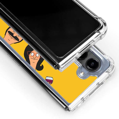 Bobs Burgers Stare Galaxy Z Fold5 5G Clear Case