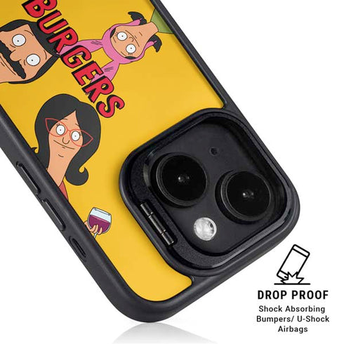 Bobs Burgers Stare iPhone 14 Kickstand Case