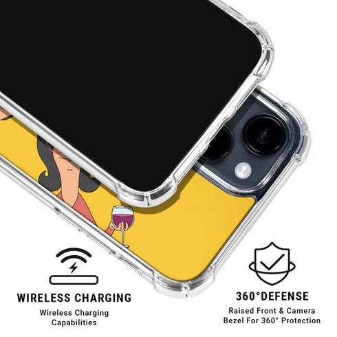 Bobs Burgers Stare iPhone 14 Plus Clear Case