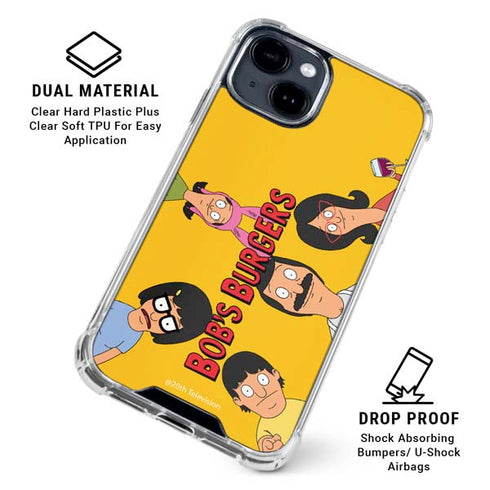 Bobs Burgers Stare iPhone 15 Clear Case