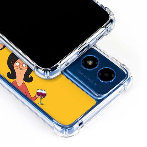 Bobs Burgers Stare Moto G Play 4G (2024) Clear Case