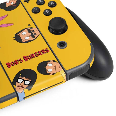 Bobs Burgers Stare Nintendo Switch (2017-2021) Joy-Con Controller Skin