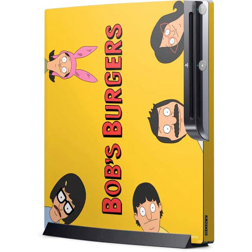 Bobs Burgers Stare Playstation 3 & PS3 Slim Skin