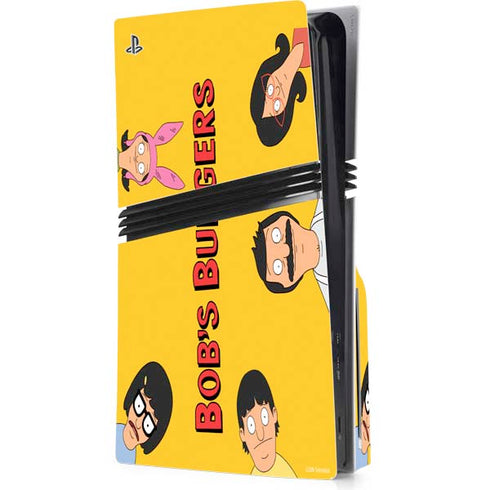Bobs Burgers Stare PS5 Pro Disk Console Skin