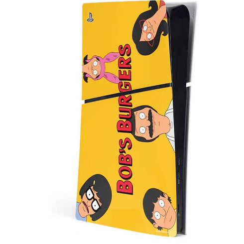 Bobs Burgers Stare PS5 Slim Digital Edition Console Skin