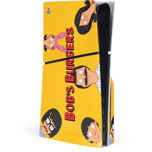Bobs Burgers Stare PS5 Slim Disk Console Skin