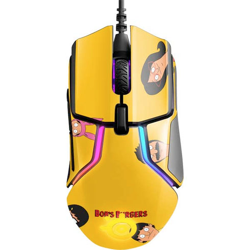 Bobs Burgers Stare SteelSeries Rival 600 Gaming Mouse Skin