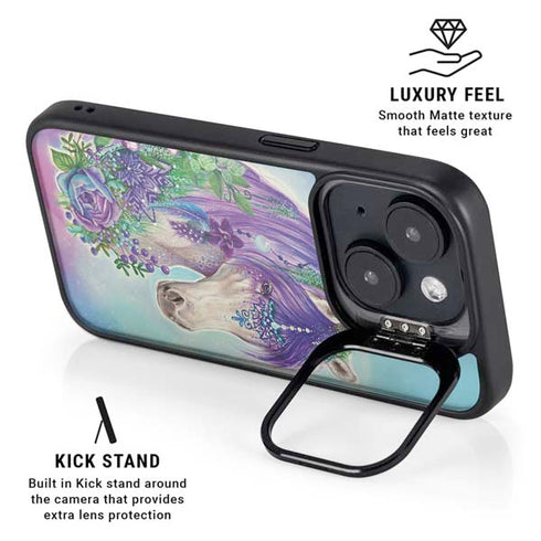 Fantasty Horse by Sheena Pike iPhone 15 Plus Kickstand Case