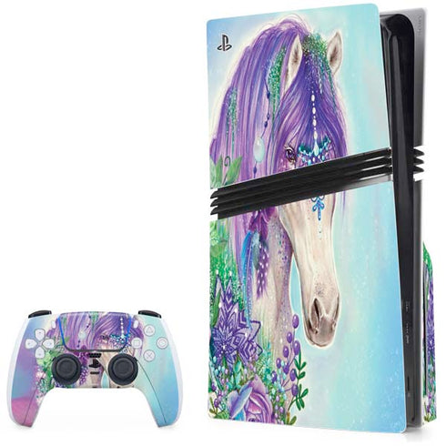 Fantasty Horse by Sheena Pike PS5 Pro Disk Bundle Skin