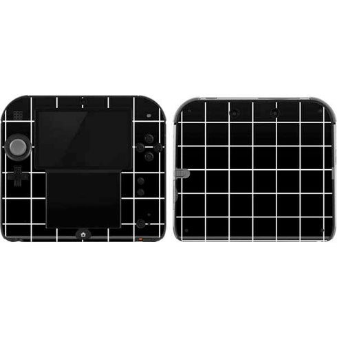 Black Grid Nintendo 2DS Skin
