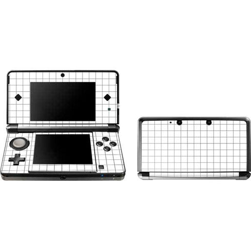 White Grid Nintendo Skins