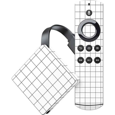 White Grid Amazon Fire TV Skin