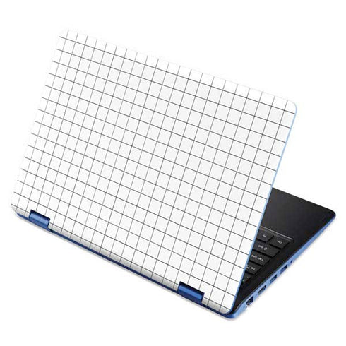 White Grid Aspire R11 11.6in Skin