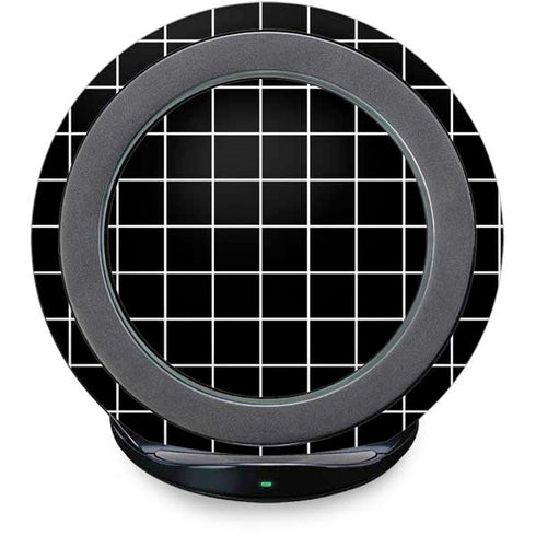 Black Grid Fast Charge Wireless Charging Stand Skin