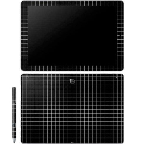 Black Grid Galaxy Book 12in Skin