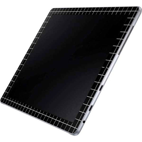 Black Grid Galaxy Book 12in Skin