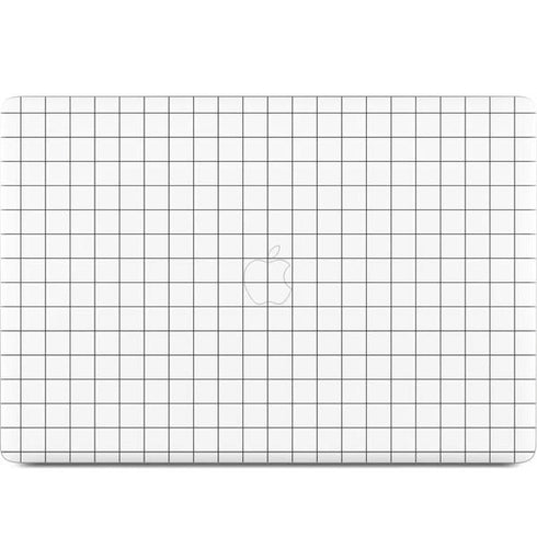 White Grid MacBook Skins