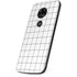 White Grid Moto E5 Play Skin