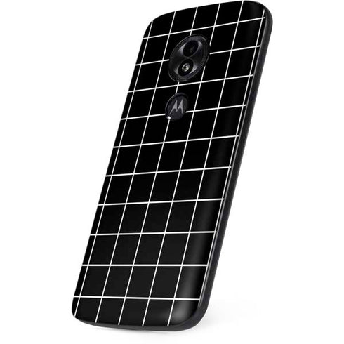 Black Grid Moto E5 Play Skin