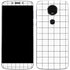 White Grid Moto E5 Plus Skin
