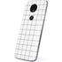 White Grid Moto E5 Plus Skin