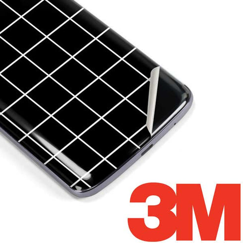 Black Grid Moto E5 Plus Skin