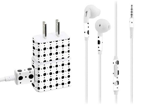 Grid Dot Phone Charger Skin