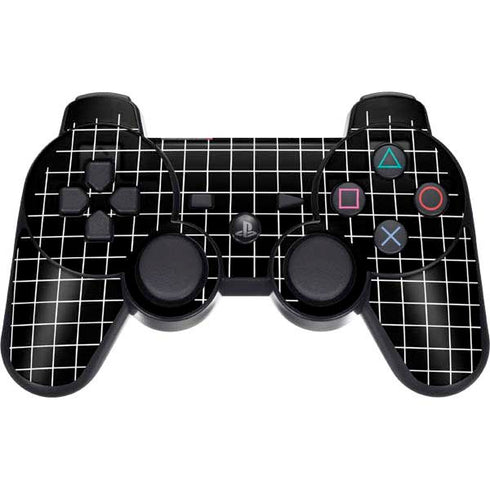 Black Grid PS3 Dual Shock wireless controller Skin