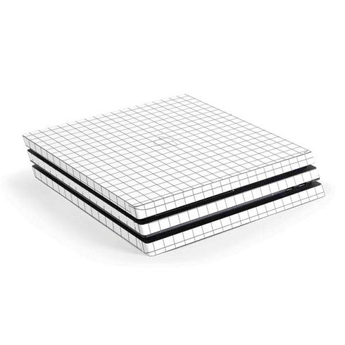 White Grid PlayStation PS4 Skins