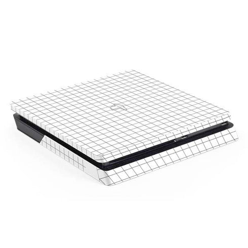 White Grid PlayStation PS4 Skins