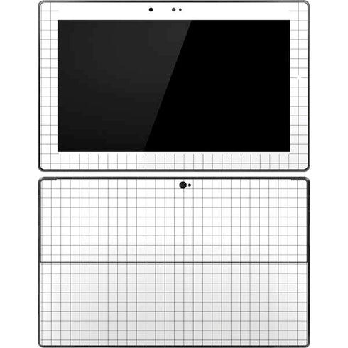 White Grid Surface Pro Tablet Skin