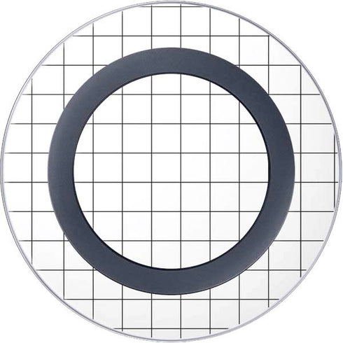 White Grid Wireless Charger Skin