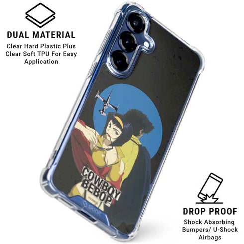 Cowboy Bebop Faye And Spike Galaxy S25 Plus Clear Case