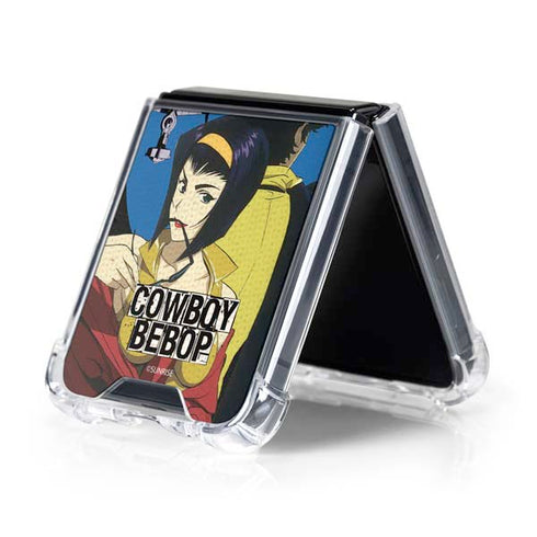 Cowboy Bebop Faye And Spike Galaxy Z Flip5 5G Clear Case