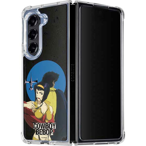 Cowboy Bebop Faye And Spike Galaxy Z Fold5 5G Clear Case