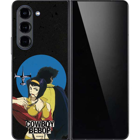 Cowboy Bebop Faye And Spike Galaxy Z Fold5 5G Skin