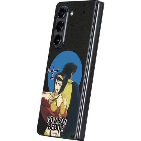 Cowboy Bebop Faye And Spike Galaxy Z Fold5 5G Skin