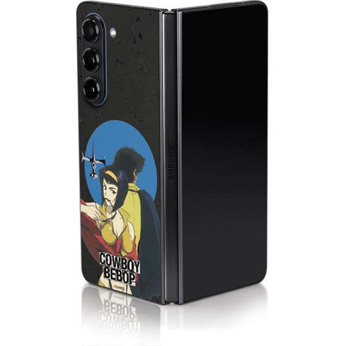 Cowboy Bebop Faye And Spike Galaxy Z Fold5 5G Skin