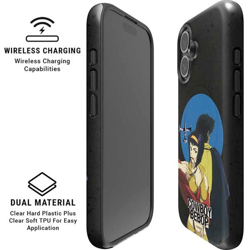 Cowboy Bebop Faye And Spike iPhone 16 Plus Magsafe Impact Case