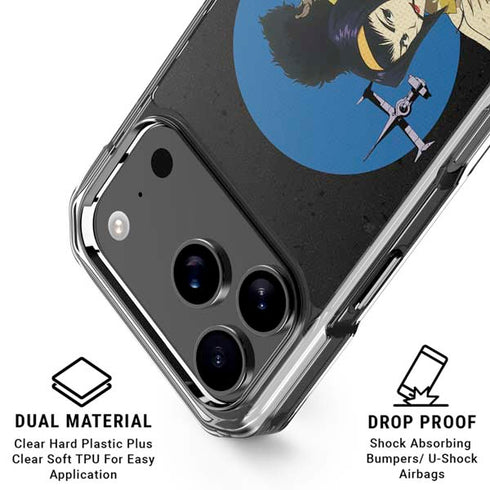Cowboy Bebop Faye And Spike iPhone 18 Pro Clear Case