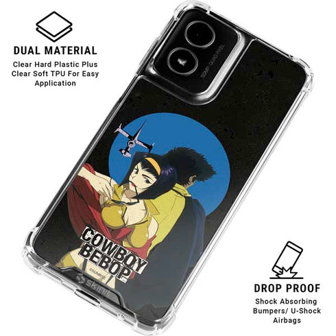 Cowboy Bebop Faye And Spike Moto G Power 5G (2024) Clear Case
