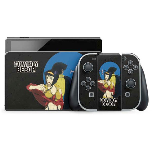 Cowboy Bebop Faye And Spike Nintendo Switch OLED (2021) Skin