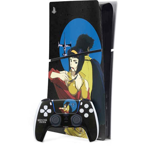 Cowboy Bebop Faye And Spike PS5 Slim Digital Edition Bundle Skin