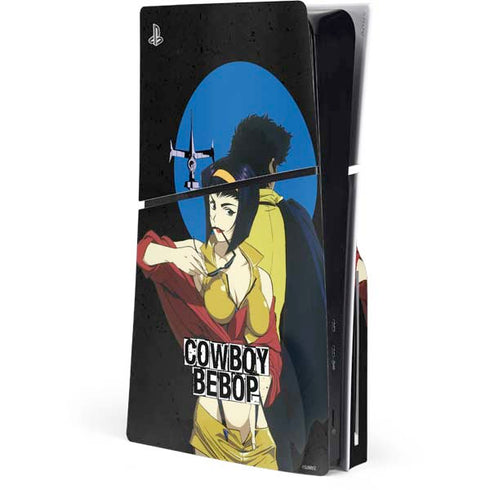 Cowboy Bebop Faye And Spike PS5 Slim Disk Console Skin