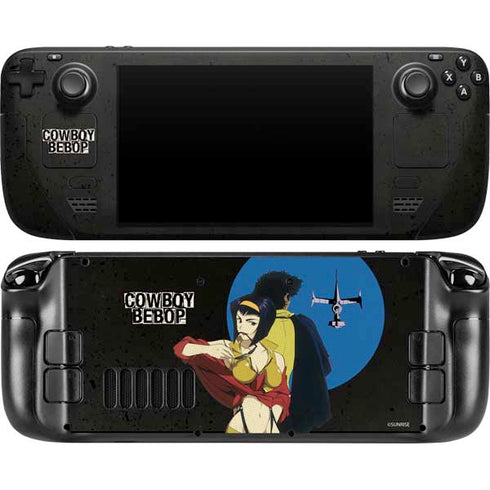 Cowboy Bebop Faye And Spike Steam Deck Handheld Gaming Computer OLED Skin